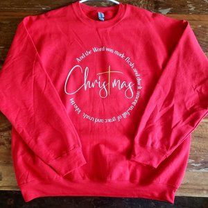 John 1:14 Scripture Christmas Sweatshirt